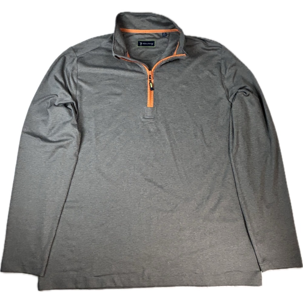 William Murray x Tito's Handmade Vodka Mens Gray Quarter Zip Pullover Large
